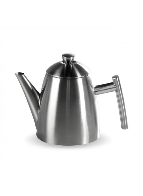 Frieling 18/8 Stainless Steel Teapot with Infuser, Tea Warmer with Teapot Infuser for Loose Tea, 34 Ounces