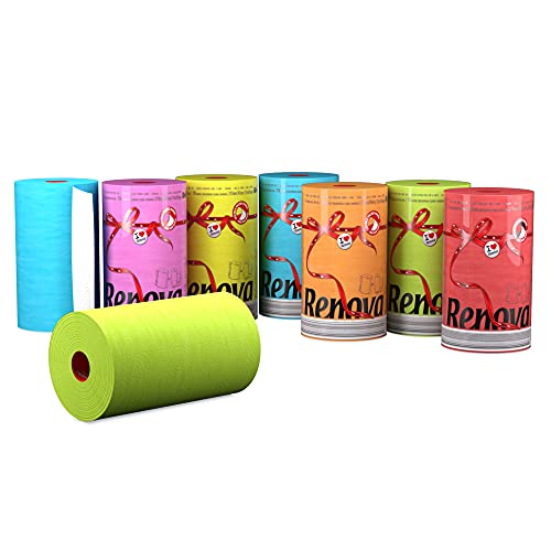Renova Green Paper Towel Jumbo Roll 2 Ply 120 Highly Absorbent Sheets - Image 2