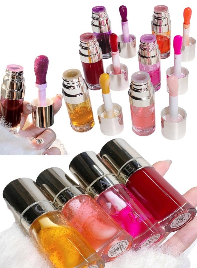 Gege bear Moisturizing Lip Oil by Gege Bear - Lightweight and Glossy, Perfect for Pigmented Lips, Available in Multiple Shades for Women and Girls, Provides Long-Lasting Hydration and Comfort (03# Cherry Crush - A vibrant red, Pack of 1) - Image 1