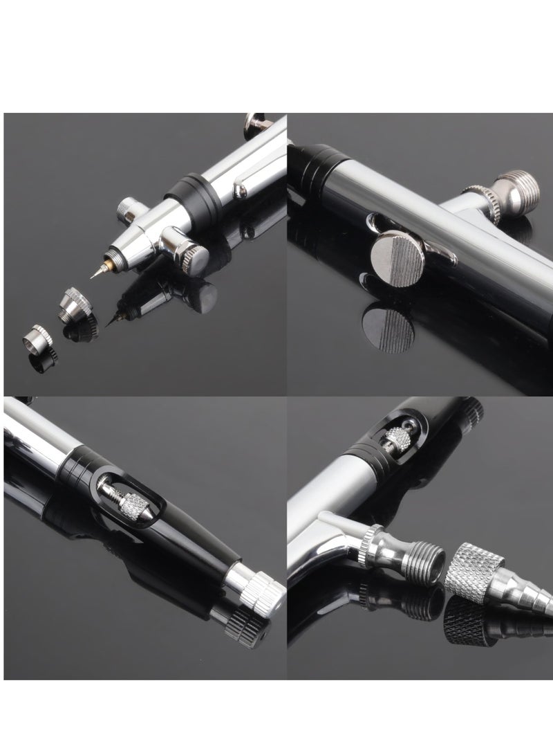 Excefore Multi-Purpose Professional Airbrush Kit with Compressor, Portable Cordless Rechargeable Airbrush Set, Rotatable Air Brush Head, for Model Making, DIY Art, Nail Art, Cake Decorating, Makeup  - Image 3