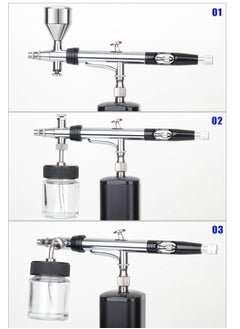 Multi-Purpose Professional Airbrush Kit with Compressor, Portable Cordless Rechargeable Airbrush Set, Rotatable Air Brush Head, for Model Making, DIY Art, Nail Art, Cake Decorating, Makeup - pzsku/Z2A556D7DF7E93AD7B864Z/45/_/1729756467/00fc934e-9d33-440f-8e0f-28001e1aa7b2