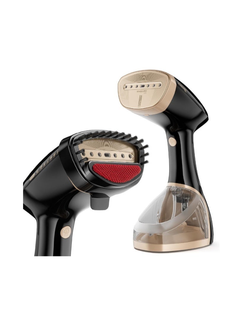Feller Germany Vanguard Series Handheld Garment and Travel Steamer, 2000W, Prime Gold Ceramic Sole Plate with Auto Shut Off, Anti Drip, 25G/min Steam Rate, GS200, 2Y Guarantee-UAE Version - Image 1
