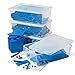 hand2mind Plastic Interlox Base Ten Blocks Classroom Set Connecting Cubes Base 10 Blocks for Math Set of 644 - Image 3