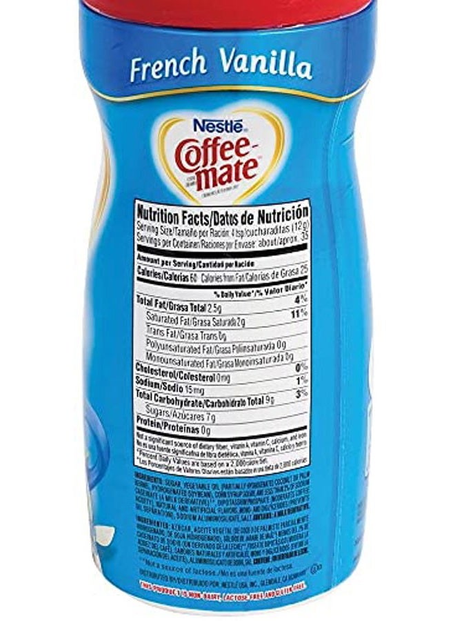 Nestle Nestlé Coffee-mate Coffee Creamer, French Vanilla, 15oz powder creamer - Image 2