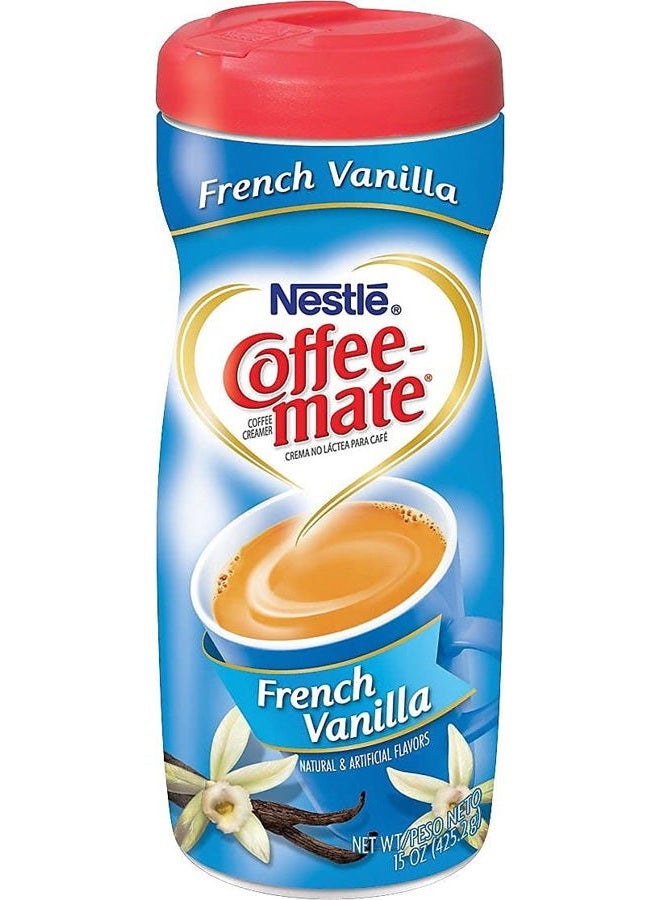 Nestle Nestlé Coffee-mate Coffee Creamer, French Vanilla, 15oz powder creamer - Image 3