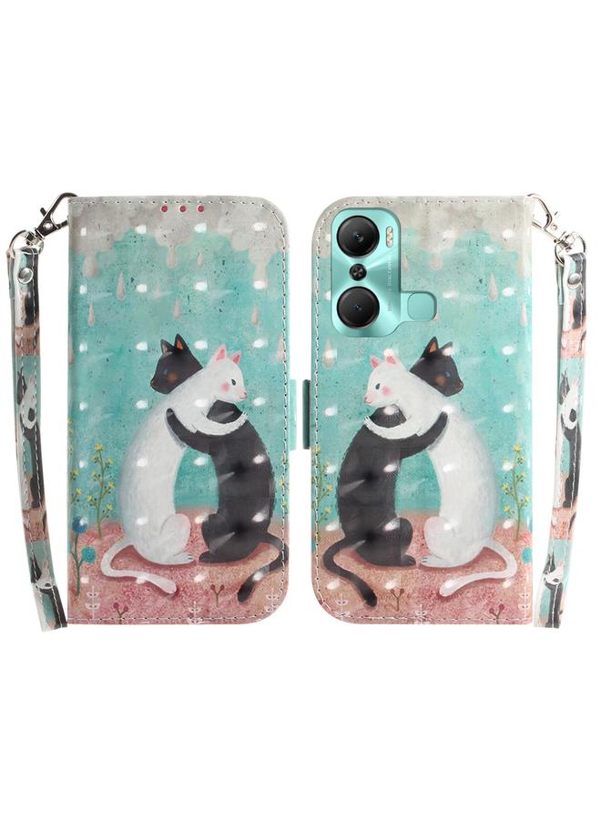 اس-توب جراب لهاتف Infinix Hot 12 Pro، جراب جلدي ثلاثي الأبعاد ملون قابل للطي أفقيًا - Image 1