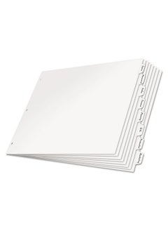 كاردينال 84271 فواصل علامات التبويب Write N Erase مقاس 8/St 11 بوصة X17 بوصة نحن  - Image 2
