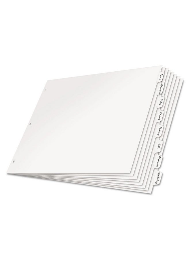 كاردينال 84271 فواصل علامات التبويب Write N Erase مقاس 8/St 11 بوصة X17 بوصة نحن  - Image 2