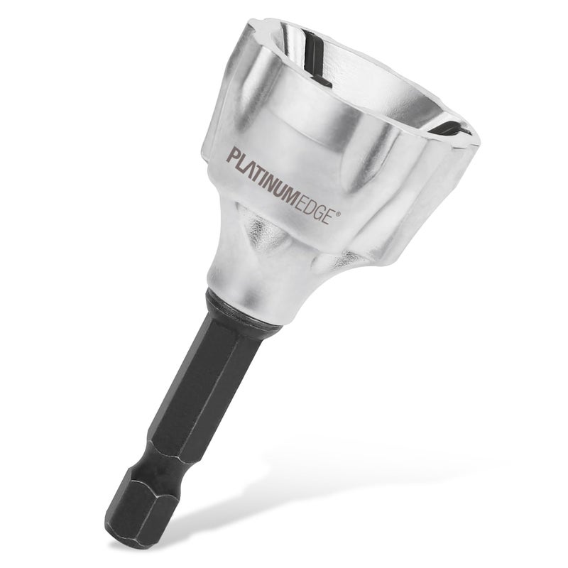 PLATINUMEDGE Deburring External Chamfer Tool, YG8 Carbide Blade, Deburring Drill Bit, Remove Burr Tools, Quick Release 1/4inch Hex Shank, Repairing Damaged Bolts, Fits for 1/8â€-3/4â€ (3mm-19mm) - Image 1