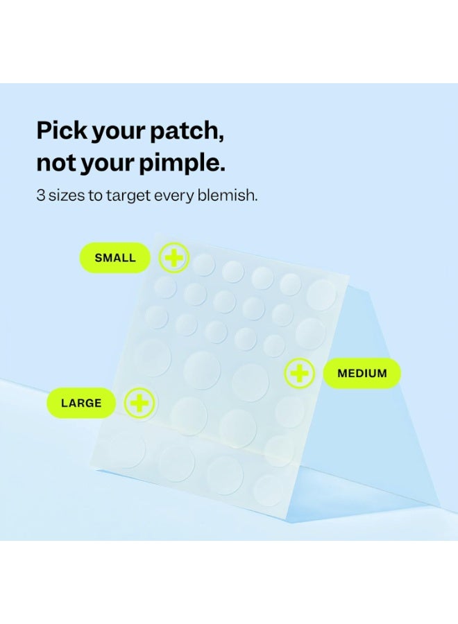 Peach Slices - Acne Spot Dots (30 ct) - Hydrocolloid Pimple Patches for Face - Absorb Gunk, Protect Picking & Support Healing - 3 Sizes (7, 10, & 12mm) - Vegan, Cruelty Free, Korean Skin Care & Beauty - Image 5