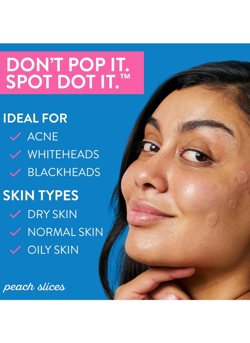 Peach Slices Peach Slices | Acne Spot Dots | Hydrocolloid Acne Patches | For Zits, Blemishes, & Breakouts | Vegan | Cruelty-Free | Pimple Patches | Facial Skin Care Products | 3 Sizes (7mm, 10mm, & 12mm) | 30 Ct  - Image 4