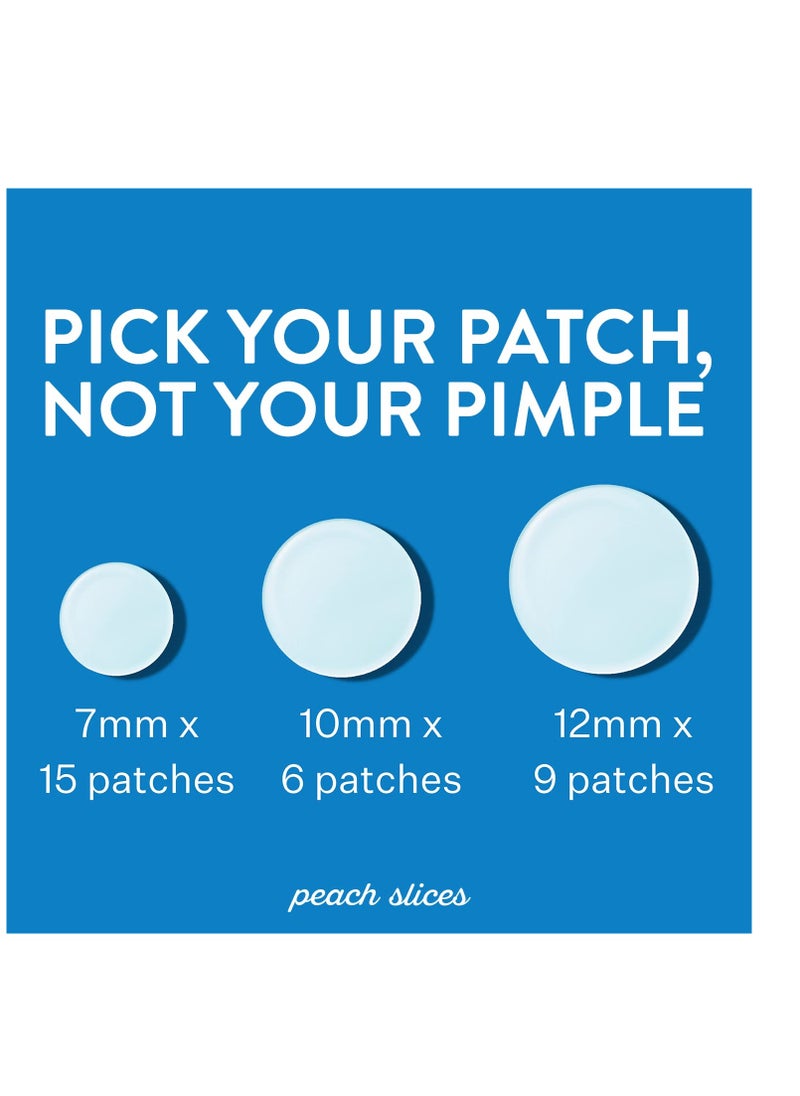 Peach Slices Peach Slices | Acne Spot Dots | Hydrocolloid Acne Patches | For Zits, Blemishes, & Breakouts | Vegan | Cruelty-Free | Pimple Patches | Facial Skin Care Products | 3 Sizes (7mm, 10mm, & 12mm) | 30 Ct  - Image 5