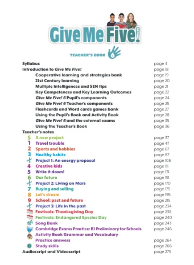 Macmillan Give Me Five! -  English Course for Young Learners -level 6-Teachers_Book - Image 2
