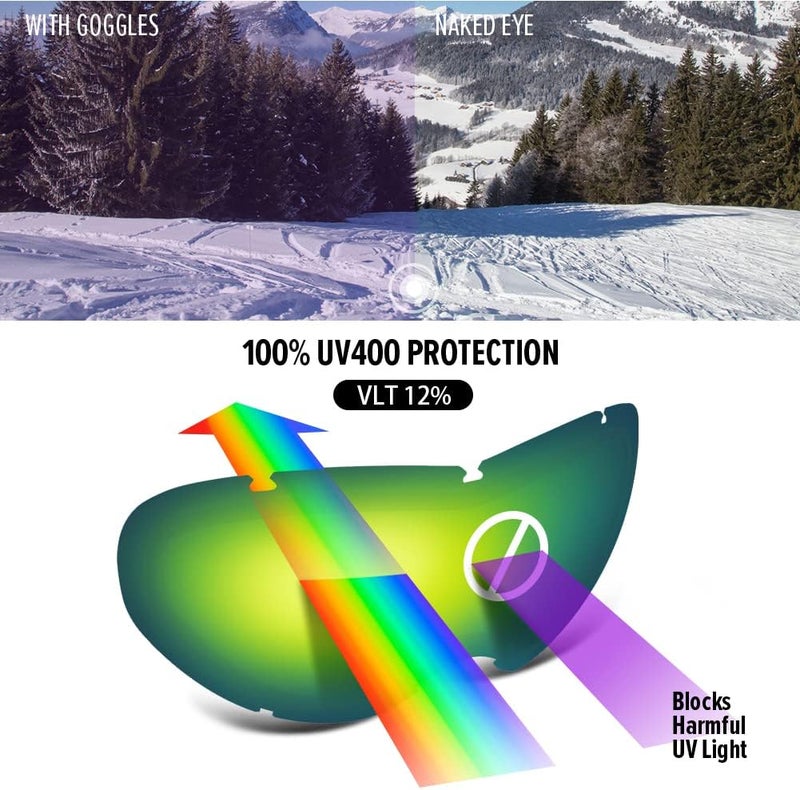 OutdoorMaster Kids Ski Goggles, Snowboard Goggles - Youth Snow Goggles - Image 3