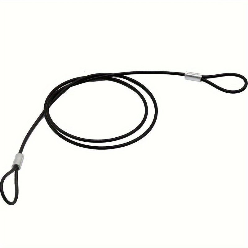 1 Piece 60cm Sports Camera Anti Loss Steel Cable Safety Rope Black Self Adhesive - Image 5