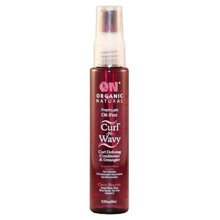 On Organic Natural Curl-N-Wavy Curl Defining Conditioner & Detangler, Cherry Blossom 2 oz