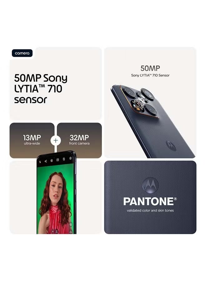 Motorola Edge 70 Fusion 5G Dual SIM Phone Pantone Silhouette 12GB RAM, 256GB Limited Edition with Free Gifts - Middle East Version - Image 4
