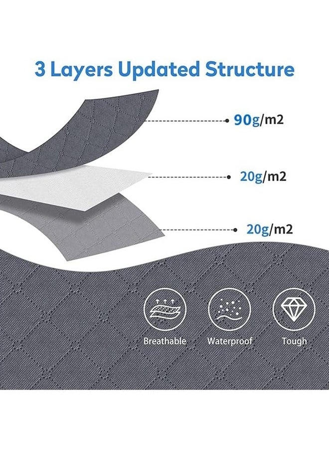 1PCS Foldable Non-woven Fabric Closet Storage Bag ，Large Capacity Clothing Storage Bag , With Reinforced Handle, Sturdy Zipper And Oversize Transparent Window, For Quilts, Clothing , Bedding , Grey