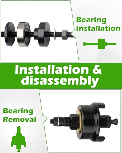 GallopMax Wheel Bearing Puller Tool Kit Compatible with Harley Davidson Motorcycles Wheel Bearing Removal and Installation Tool for 3/4" 1" 25mm Bearings - Image 4