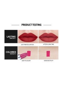 Handaiyan Lipstick For Women Matte Lipsticks Long Lasting Moisturizing Long Wear Waterproof 24 Velvet Act Natural Lip Stain Makeup Tint Nude Superstay Original Highly Pigmented Nourishing Non-Drying  - Image 2