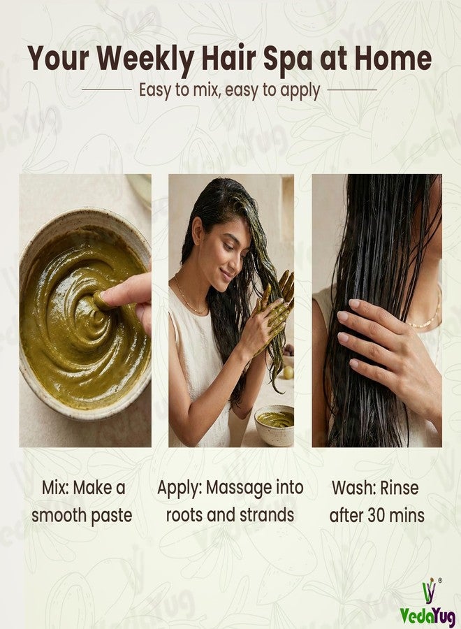VY VedaYug Amla, Reetha, Shikakai & Bhringraj Powder |Combo Powder Pack for Hair Care | Hair Pack Combo for Cleansing & Hair Conditioning (Pack of 4 , 100g each Total 400g) - Image 5