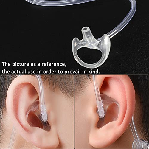 HYS Clear Soft Earmold Replacement Ear Pieces Flexible Open Ear Insert Earbuds for Transparent Air Acoustic Security Radio Surveillance earpiece Headset - Image 3