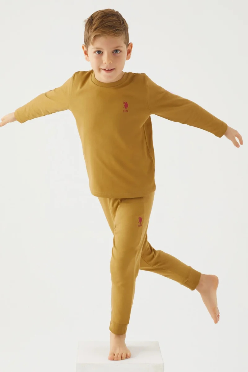 U.S. Polo Assn. Boys' Two-Piece Suit Light Khaki
