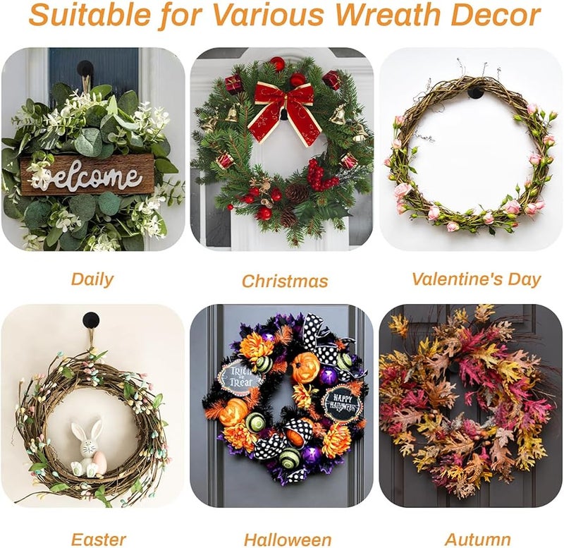 4 قطع خطافات لاصقة من الفولاذ المقاوم للصدأ الأسود، مقاومة للماء، مثبتة على الحائط للمناشف والقبعات والحقائب - Image 5