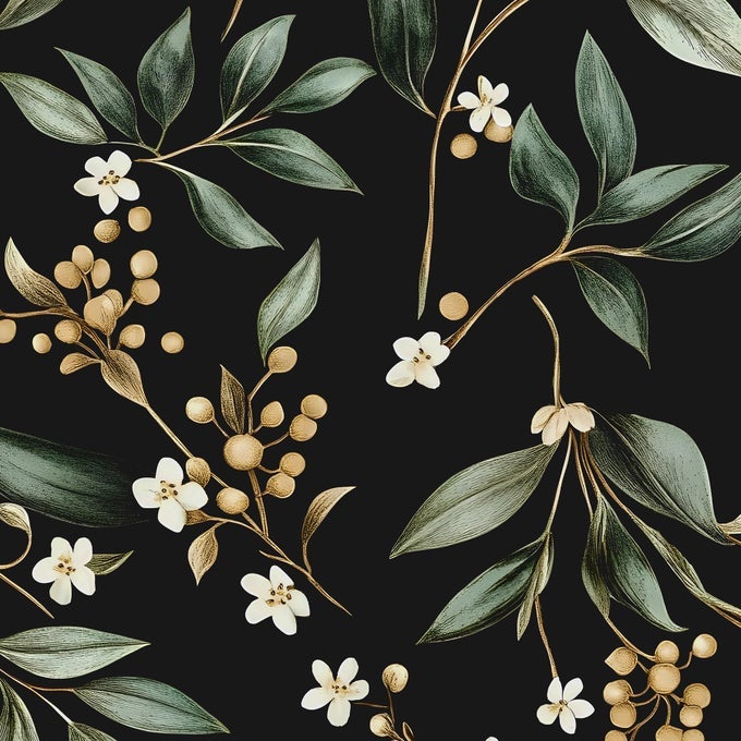 DARK PEEL AND STICK WALLPAPER VINTAGE DARK GREEN LEAF REMOVABLE SELFADHESIVE VINYL FOR BATHROOM BEDROOM KITCHEN DRAWER CABINET BLACK GREEN GOLD FLORAL WALL DECOR RETRO STYLE 175 X 118