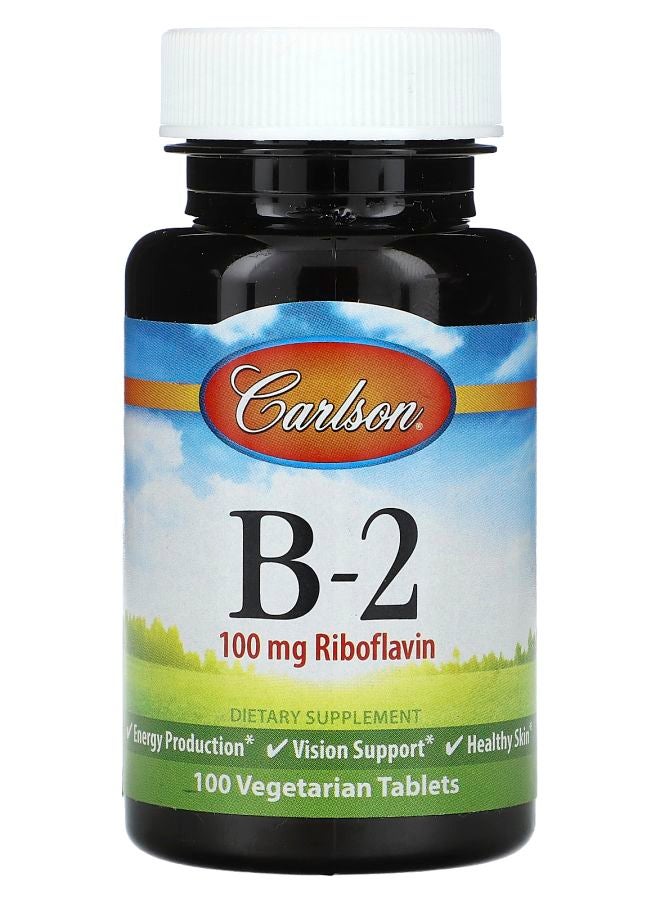 Carlson فيتامين ب-2 100 قرص نباتي - Image 1