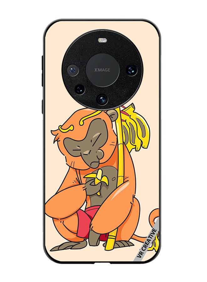 VR CREATIVE Protective Case Cover For Huawei Mate 60 Pro Plus Sleepy Monkey Design Multicolour - Image 1