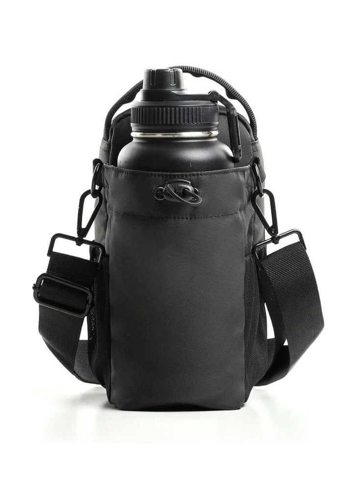 Magnetic Gym Bag with Lockable Zippers & Built-in Phone Holder | Attaches to Metal Surfaces | Hands-Free Workout Filming | Gym-Approved Design with Smart Storage & Bottle Holder – Black (Bottle Not Included) - Image 4