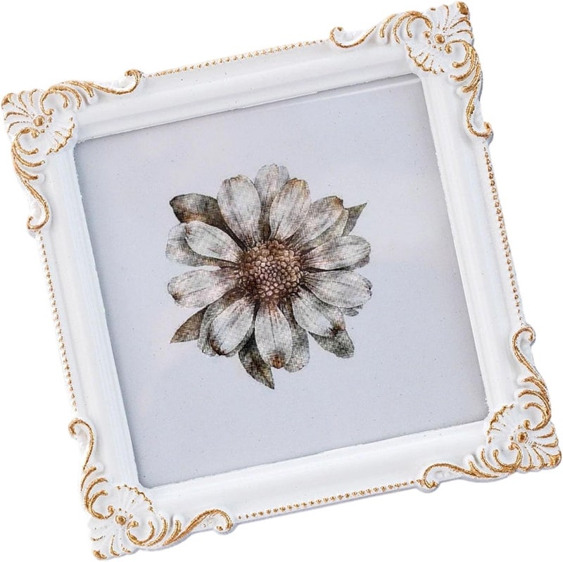Ywmsfl Retro Picture Frame, Minis Antique Ornate Photo for Tabletop Wall Display, Old Fashioned Photo Gallery Art Decors Retro Picture - Image 1