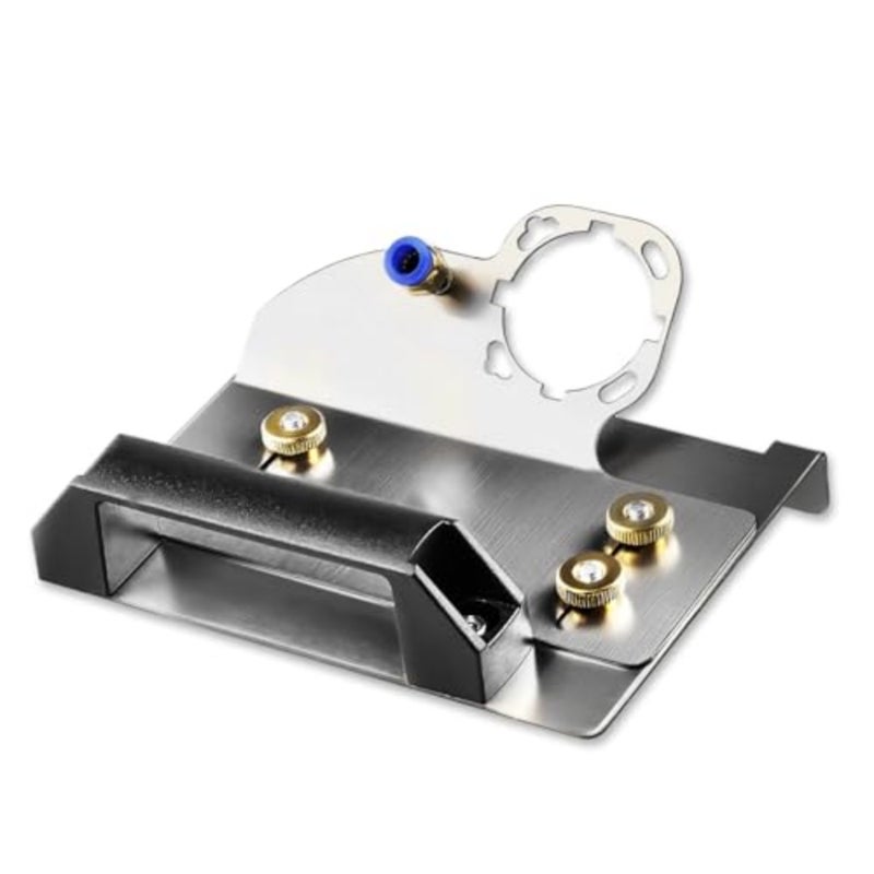 Angle Grinder Holder for 45 Degree Tile Chamfer Cutting Stainless Short Version Universal Bracket for 100 Type Grinder, Precise Ceramic Stone Beveling, Durable Rustproof Base - Image 1