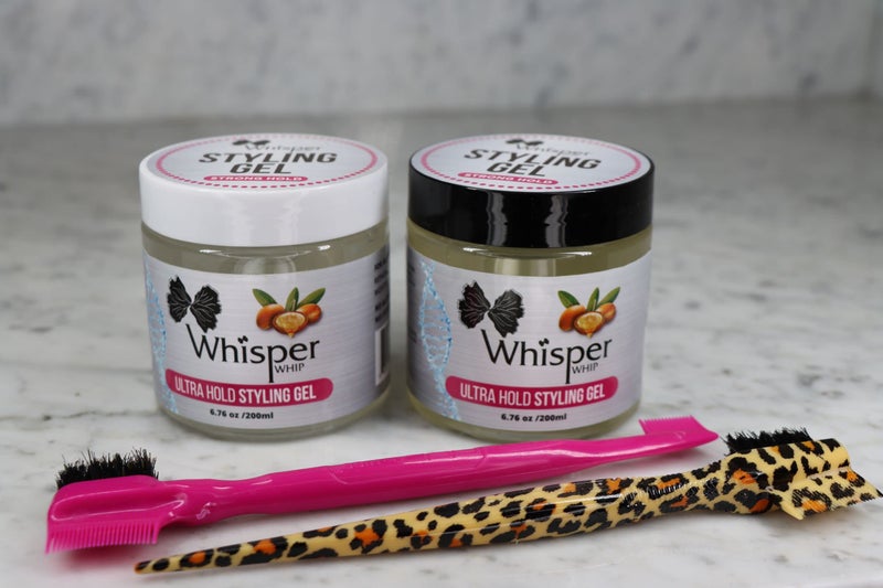 Whisper Whip Ultra Hold Styling Gel & Edge Control Styling combo set - Image 3