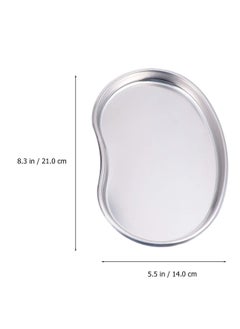 Y&D 3Pcs Kidney Tray Stainless Steel Emesis Basin Shaped Metal Dish Tattoo Flat Plate for Soiled Dressing Waste  - Image 4
