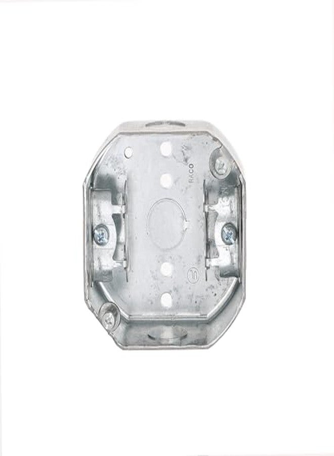 RACO 4 in. Octagon Box, Drawn, 1-1/2 in. Deep, Three 1/2 in. KO's & AC/MC/Flex Clamps,Grey - Image 3