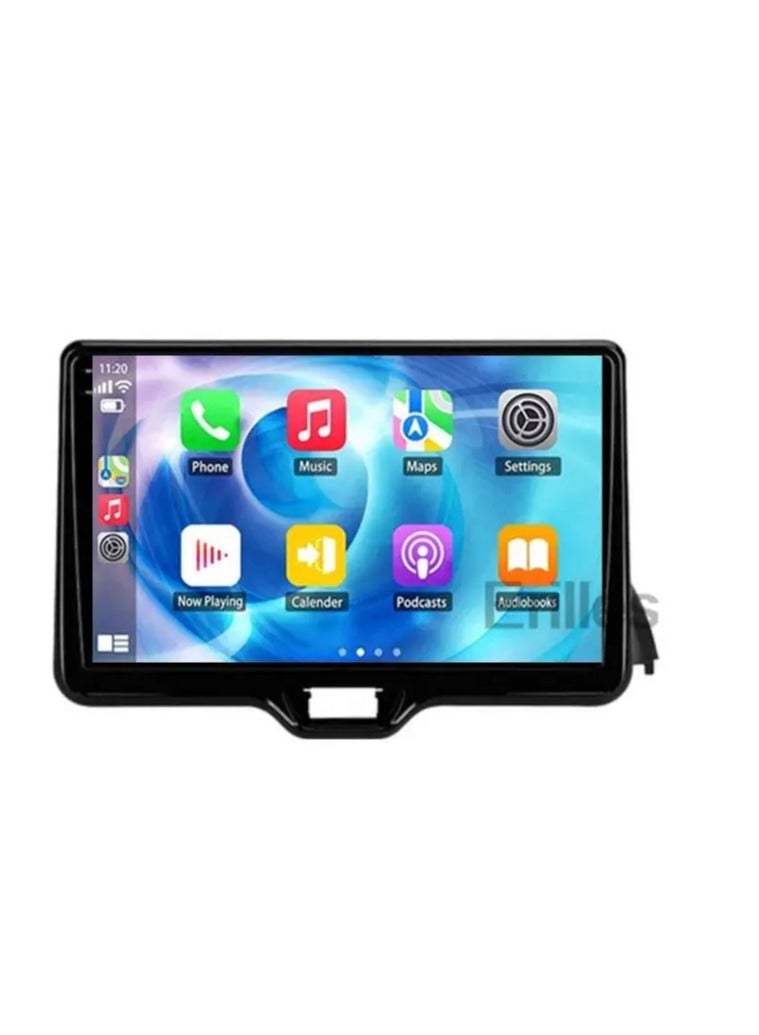 ام ان تي شاشة تويوتا ياريس من 2022 إلى 2024 هي جزء من نظام المعلومات والترفيه في السيارة يعمل بنظام التشغيل Android ويدعم ميزات مثل Apple CarPlay وAndroid Auto، مما يتيح لك توصيل هاتفك الذكي بسهولة كما أنها توفر دقة عالية تصل إلى 1080 بكسل مما يجعلها ممتازة لعرض المعلومات والخرائط بوضوح - Image 3