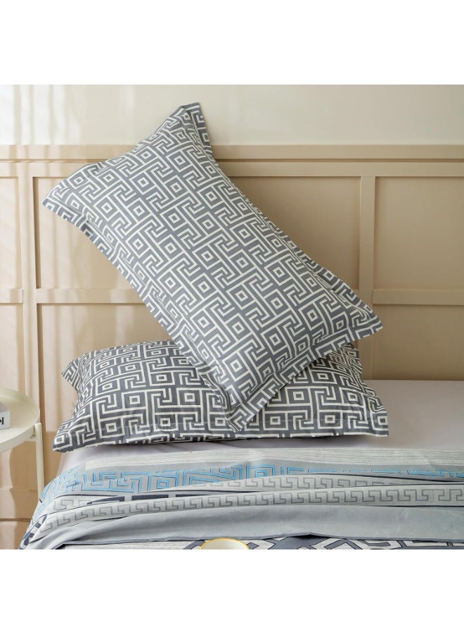 Story@Home 210 TC Jaipuri Print Cotton Feel Double Bedsheet for Bedroom Queen Size with 2 Pillow Cover (225 CMX 250 CM)- Ivory - Image 3