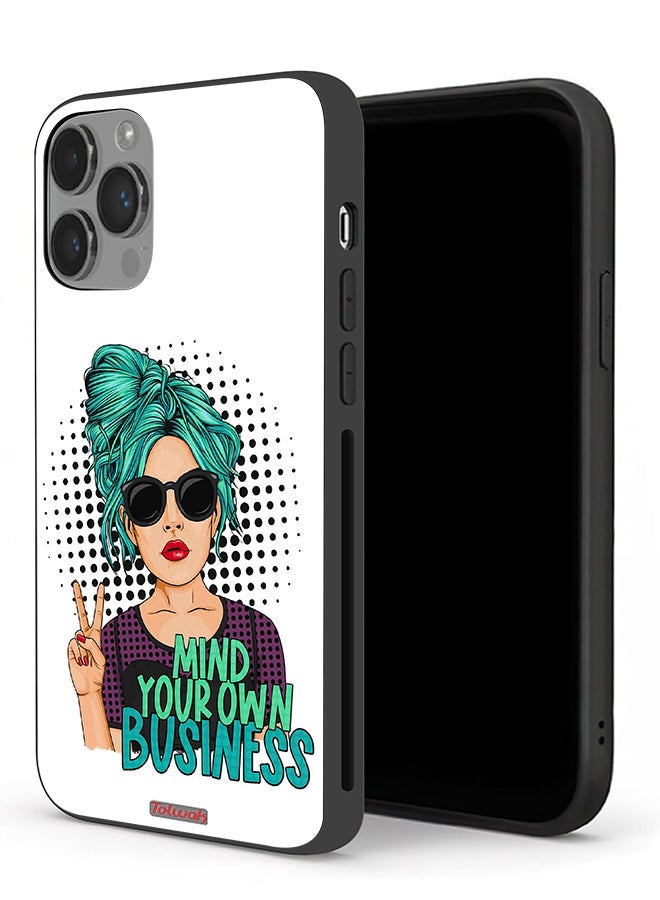 Tolwak Apple iPhone 14 Pro Protective Case Mind Your Own Business - Image 1