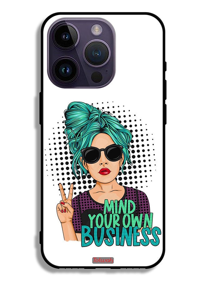 Tolwak Apple iPhone 14 Pro Protective Case Mind Your Own Business - Image 2
