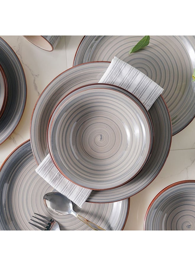 DANUBE HOME Apollo 16-Piece Hand Painted Stoneware Dinner Set – Artistic Durable Dinnerware with Plates, Bowls & Mugs, Perfect for Family Meals, Parties, Restaurants & Everyday Use - Image 2