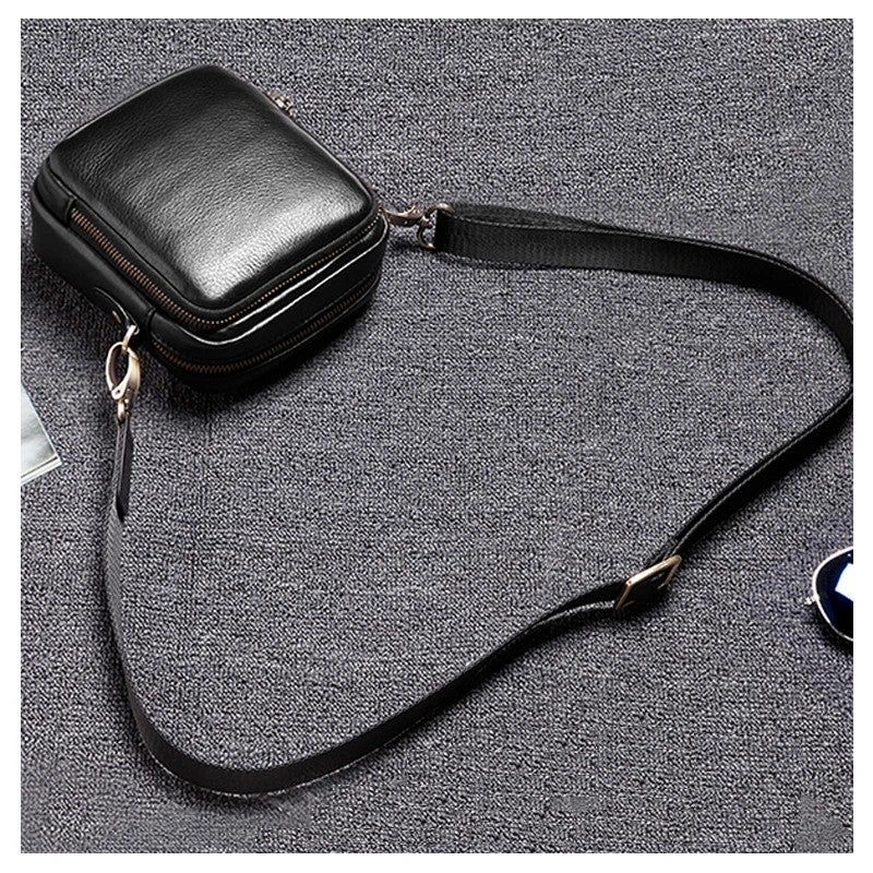 Y&D Vintage Men's Leather Crossbody Bag – Small Business Shoulder Handbag for Office & Work, Stylish Male Messenger Bag - Image 5