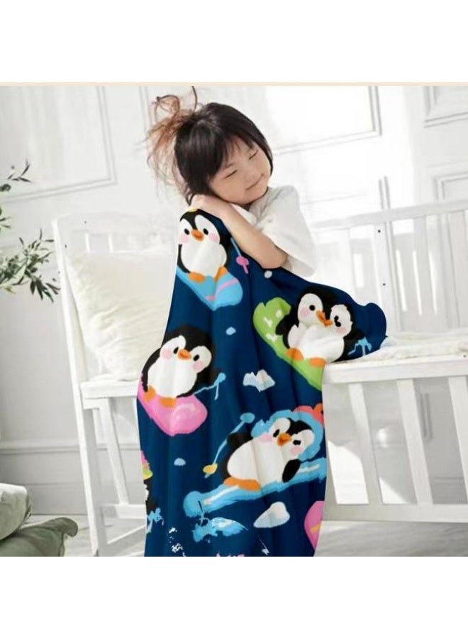 عام بطانية رقيقة من الفانيلا الكرتونية للأطفال والرضع (دافئة ومريحة، ومناسبة للنوم والألعاب) 70 سم * 100 سم - 1125 - Image 1