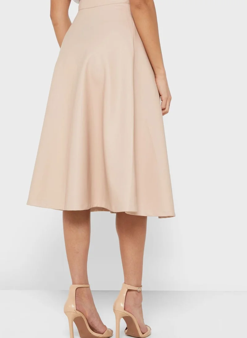 Little Mistress Pleated midi Skirt