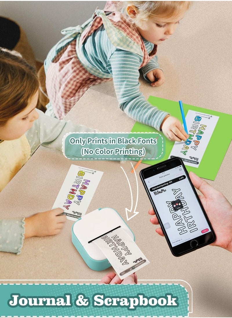 phomemo - T02 Mini Thermal Label Printer Home Photo Printer Student Error Printer - Image 1