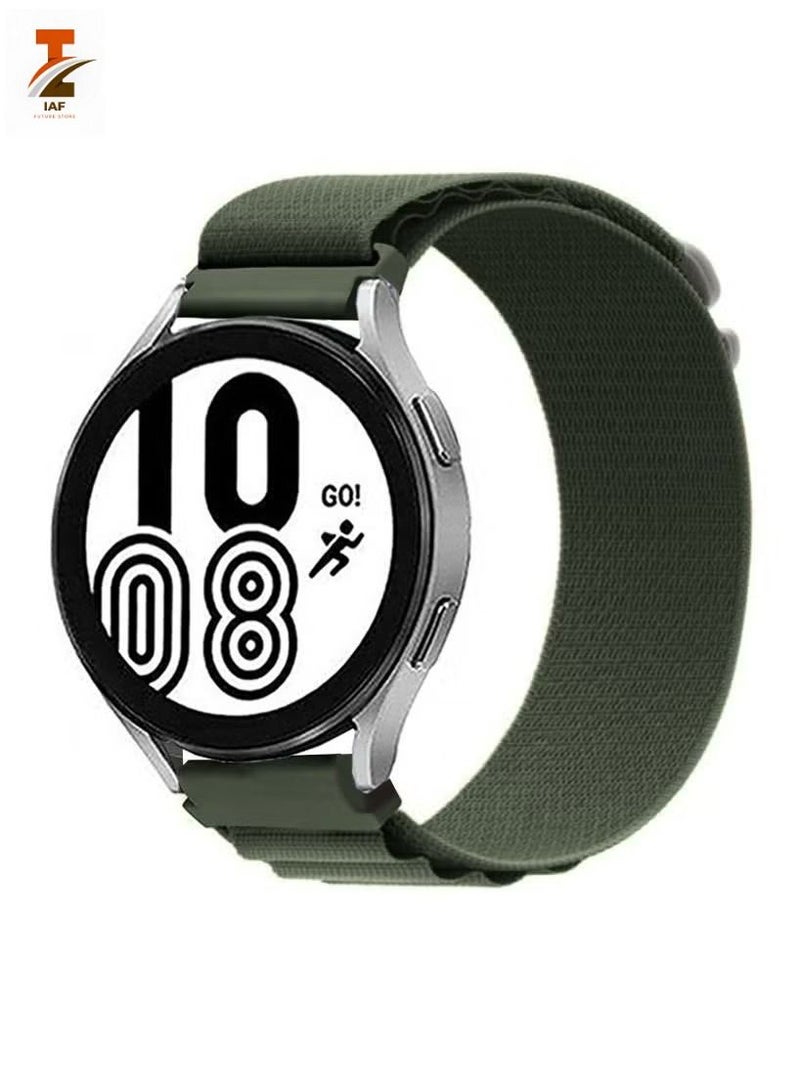 IAF Alpine Loop Band 20mm Nylon Woven Sport Watch Strap Compatible with Galaxy Watch5 Pro/Galaxy Watch 5/Galaxy Watch4/Galaxy Watch4 Classic/Galaxy Watch 3/ Galaxy Watch Active 2/Galaxy Watch - Image 1