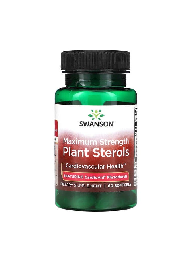 SWANSON ستيرولات نباتية، قوة قصوى، 60 كبسولة هلامية
