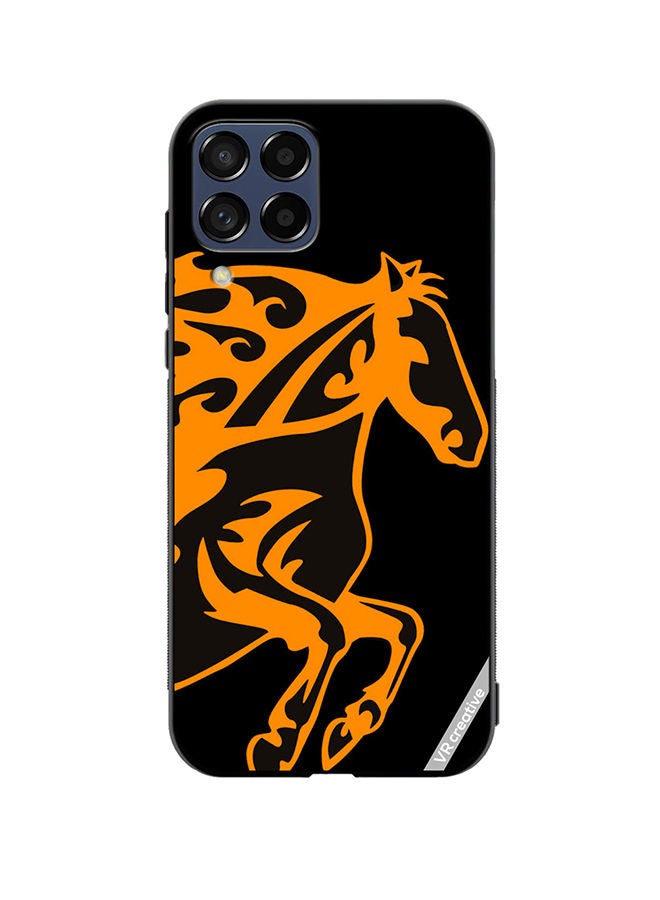 VR CREATIVE Protective Case Cover For Samsung Galaxy M53 Horse Flame Design Multicolour - Image 1