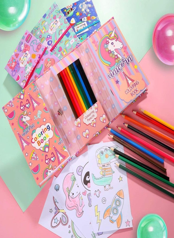 JAPSI Colouring Book Kit for Kids | Colouring Book/Pad with 8 Double Side Color Pencils | Color Drawing Book | Art and Craft Set for 3 Years & Above | Gift for Boys, Girls & Toddlers (Unicorn Theme) - Image 4